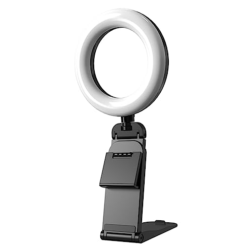 Lurrose Verstellbares Ringlicht mit Farbmodi Helligkeitsstufen Tragbares Selfie für Videokonferenzen Make Up Fotografie Smartphone Lurrose Verstellbares Ringlicht mit Farbmodi Helligkeitsstufen Tragbares Selfie für Videokonferenzen Make Up Fotografie Smartphone von Lurrose
