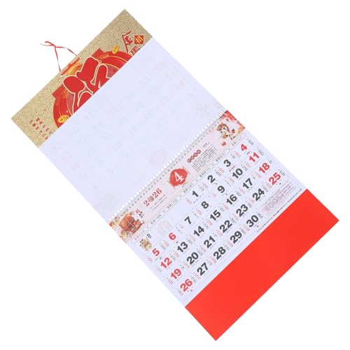 Lurrose Wandkalender Mit Dem Chinesischen Tierkreiszeichen „pferdejahr“ 2026, Traditionelles Neujahrsdekorationspapier, Monatlicher Abreißplaner, Wanddekoration Lurrose Wandkalender Mit Dem Chinesischen Tierkreiszeichen „pferdejahr“ 2026, Traditionelles Neujahrsdekorationspapier, Monatlicher Abreißplaner, Wanddekoration von Lurrose