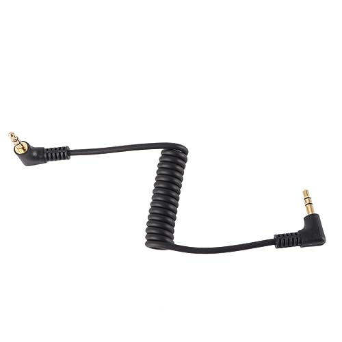 Lurrose handyschnur handy schnur kopfhörerkabel Elbow cable Bent cable Aux Jack Auto Audioverlängerungskabel Kopfhörer-Audiokabel Stereokabel (Stecker auf Stecker). Black von Lurrose