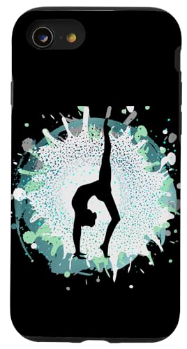 Hülle für iPhone SE (2020) / 7 / 8 Bunte Gymnastik Turnerin Mädchen Backflip Flipping Amazing von Lush Gymnastics