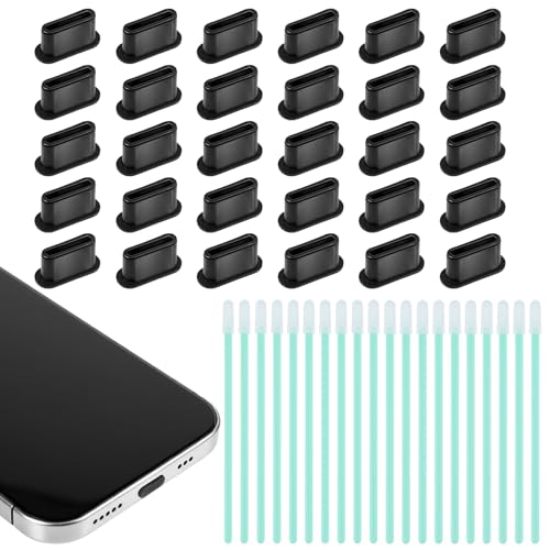 Lusofie 30 Stück USB C Staubschutz Stöpsel Set Mit 100 Reinigungsbürsten USB C Schutzkappe Silikon Abdeckung USB 3.1 Typ C Port Für iPhones 15/16 Pro Max Samsung Galaxy Oneplus Und Alle USB-C-Geräte Lusofie 30 Stück USB C Staubschutz Stöpsel Set Mit 100 Reinigungsbürsten USB C Schutzkappe Silikon Abdeckung USB 3.1 Typ C Port Für iPhones 15/16 Pro Max Samsung Galaxy Oneplus Und Alle USB-C-Geräte von Lusofie