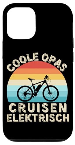 Coole Opas cruisen elektrisch – Vintage E-Bike für Großväter Hülle für iPhone 12/12 Pro Coole Opas cruisen elektrisch – Vintage E-Bike für Großväter Hülle für iPhone 12/12 Pro von Lust auf Rad