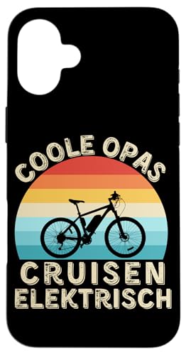 Coole Opas cruisen elektrisch – Vintage E-Bike für Großväter Hülle für iPhone 16 Plus Coole Opas cruisen elektrisch – Vintage E-Bike für Großväter Hülle für iPhone 16 Plus von Lust auf Rad