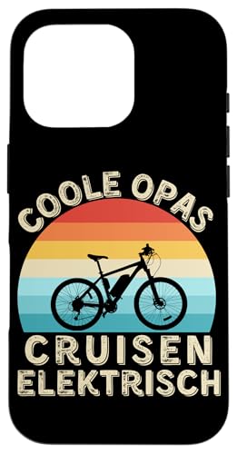 Coole Opas cruisen elektrisch – Vintage E-Bike für Großväter Hülle für iPhone 16 Pro Coole Opas cruisen elektrisch – Vintage E-Bike für Großväter Hülle für iPhone 16 Pro von Lust auf Rad
