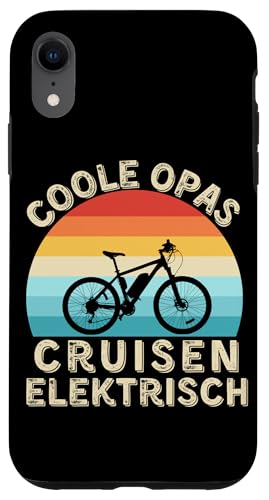 Coole Opas cruisen elektrisch – Vintage E-Bike für Großväter Hülle für iPhone XR Coole Opas cruisen elektrisch – Vintage E-Bike für Großväter Hülle für iPhone XR von Lust auf Rad
