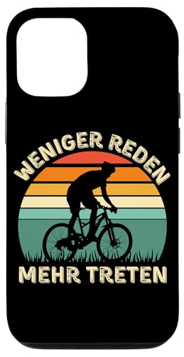 Weniger Reden Mehr Treten – Lustiges Fahrrad Vintage Sunset Hülle für iPhone 12/12 Pro Weniger Reden Mehr Treten – Lustiges Fahrrad Vintage Sunset Hülle für iPhone 12/12 Pro von Lust auf Rad