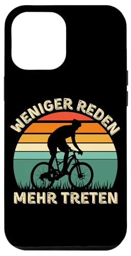 Weniger Reden Mehr Treten – Lustiges Fahrrad Vintage Sunset Hülle für iPhone 12 Pro Max Weniger Reden Mehr Treten – Lustiges Fahrrad Vintage Sunset Hülle für iPhone 12 Pro Max von Lust auf Rad
