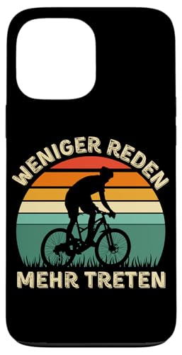 Weniger Reden Mehr Treten – Lustiges Fahrrad Vintage Sunset Hülle für iPhone 13 Pro Max Weniger Reden Mehr Treten – Lustiges Fahrrad Vintage Sunset Hülle für iPhone 13 Pro Max von Lust auf Rad