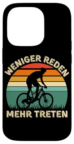 Weniger Reden Mehr Treten – Lustiges Fahrrad Vintage Sunset Hülle für iPhone 14 Pro Weniger Reden Mehr Treten – Lustiges Fahrrad Vintage Sunset Hülle für iPhone 14 Pro von Lust auf Rad