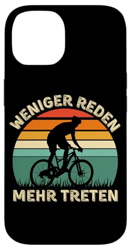 Weniger Reden Mehr Treten – Lustiges Fahrrad Vintage Sunset Hülle für iPhone 14 Weniger Reden Mehr Treten – Lustiges Fahrrad Vintage Sunset Hülle für iPhone 14 von Lust auf Rad