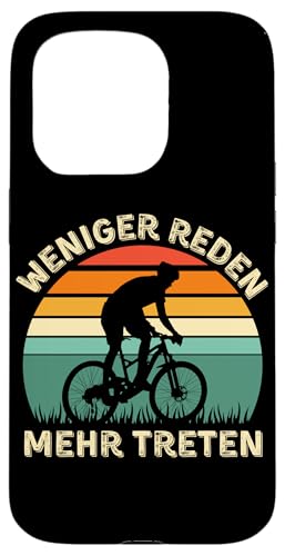 Weniger Reden Mehr Treten – Lustiges Fahrrad Vintage Sunset Hülle für iPhone 15 Pro Weniger Reden Mehr Treten – Lustiges Fahrrad Vintage Sunset Hülle für iPhone 15 Pro von Lust auf Rad