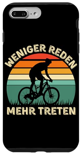 Weniger Reden Mehr Treten – Lustiges Fahrrad Vintage Sunset Hülle für iPhone 7 Plus/8 Plus Weniger Reden Mehr Treten – Lustiges Fahrrad Vintage Sunset Hülle für iPhone 7 Plus/8 Plus von Lust auf Rad