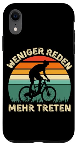 Weniger Reden Mehr Treten – Lustiges Fahrrad Vintage Sunset Hülle für iPhone XR Weniger Reden Mehr Treten – Lustiges Fahrrad Vintage Sunset Hülle für iPhone XR von Lust auf Rad