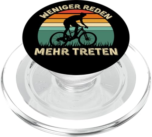 Weniger Reden Mehr Treten – Lustiges Fahrrad Vintage Sunset PopSockets PopGrip für MagSafe Weniger Reden Mehr Treten – Lustiges Fahrrad Vintage Sunset PopSockets PopGrip für MagSafe von Lust auf Rad
