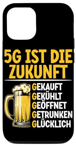 5G Ist Die Zukunft Bierliebhaber Biertrinker Biersprüche Hülle für iPhone 12/12 Pro von Lustige Biersprüche Bierkenner Bierverkostung Bier