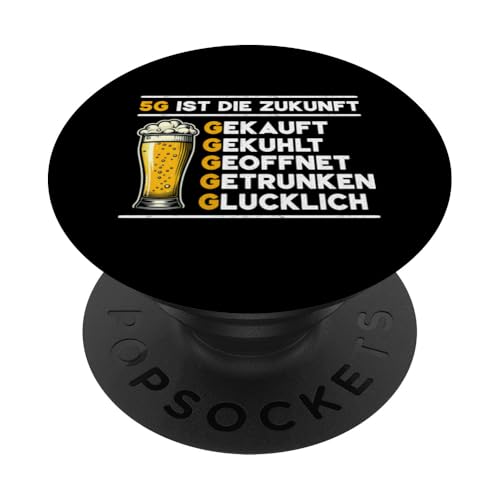 Bier 5G Ist Die Zukunft Biertrinker Bierliebhaber Brauer PopSockets Klebender PopGrip Bier 5G Ist Die Zukunft Biertrinker Bierliebhaber Brauer PopSockets Klebender PopGrip von Lustige Biersprüche Bierkenner Bierverkostung Bier