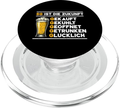 Bier 5G Ist Die Zukunft Biertrinker Bierliebhaber Brauer PopSockets PopGrip für MagSafe Bier 5G Ist Die Zukunft Biertrinker Bierliebhaber Brauer PopSockets PopGrip für MagSafe von Lustige Biersprüche Bierkenner Bierverkostung Bier
