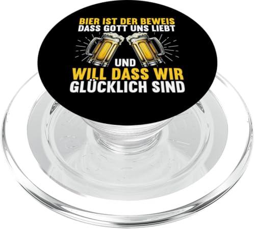 Bier Ist Der Beweis Dass Gott Uns Liebt Bierliebhaber Bier PopSockets PopGrip für MagSafe Bier Ist Der Beweis Dass Gott Uns Liebt Bierliebhaber Bier PopSockets PopGrip für MagSafe von Lustige Biersprüche Bierkenner Bierverkostung Bier