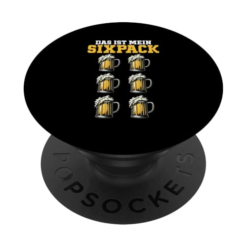 Das Ist Mein Sixpack Bier Bierbauch Lustig Bierliebhaber PopSockets Klebender PopGrip von Lustige Biersprüche Bierkenner Bierverkostung Bier