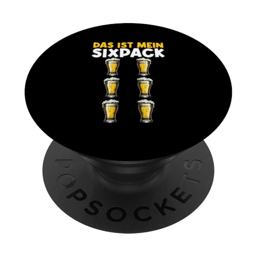 Das Ist Mein Sixpack Biergetränk Bierbrauer Alkohol Sauf PopSockets Klebender PopGrip von Lustige Biersprüche Bierkenner Bierverkostung Bier