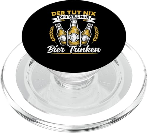 Der Tut Nix Der Will Nur Bier Trinken Bierliebhaber Bier PopSockets PopGrip für MagSafe Der Tut Nix Der Will Nur Bier Trinken Bierliebhaber Bier PopSockets PopGrip für MagSafe von Lustige Biersprüche Bierkenner Bierverkostung Bier