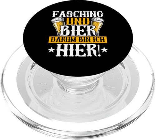 Fasching Und Bier Darum Bin Ich Hier Bierkenner Bier Sauf PopSockets PopGrip für MagSafe Fasching Und Bier Darum Bin Ich Hier Bierkenner Bier Sauf PopSockets PopGrip für MagSafe von Lustige Biersprüche Bierkenner Bierverkostung Bier