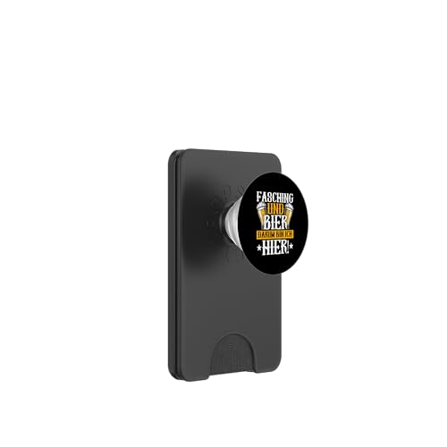 Fasching Und Bier Darum Bin Ich Hier Bierkenner Bier Sauf PopSockets PopWallet für MagSafe von Lustige Biersprüche Bierkenner Bierverkostung Bier