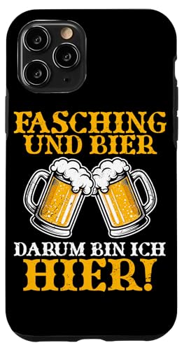 Fasching Und Bier Darum Bin Ich Hier Bierliebhaber Bier Hülle für iPhone 11 Pro Fasching Und Bier Darum Bin Ich Hier Bierliebhaber Bier Hülle für iPhone 11 Pro von Lustige Biersprüche Bierkenner Bierverkostung Bier