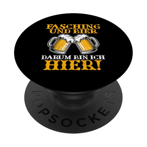 Fasching Und Bier Darum Bin Ich Hier Bierliebhaber Bier PopSockets Klebender PopGrip Fasching Und Bier Darum Bin Ich Hier Bierliebhaber Bier PopSockets Klebender PopGrip von Lustige Biersprüche Bierkenner Bierverkostung Bier
