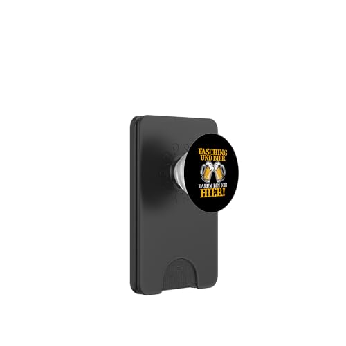 Fasching Und Bier Darum Bin Ich Hier Bierliebhaber Bier PopSockets PopWallet für MagSafe Fasching Und Bier Darum Bin Ich Hier Bierliebhaber Bier PopSockets PopWallet für MagSafe von Lustige Biersprüche Bierkenner Bierverkostung Bier