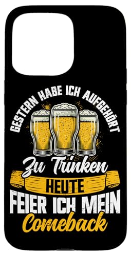 Gestern Habe Ich Aufgehört Zu Trinken Lustig Bier Spruch Hülle für iPhone 15 Pro Max von Lustige Biersprüche Bierkenner Bierverkostung Bier