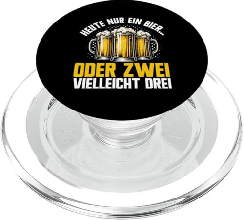 Heute Nur Ein Bier Oder Zwei Vielleicht Drei Bierliebhaber PopSockets PopGrip für MagSafe Heute Nur Ein Bier Oder Zwei Vielleicht Drei Bierliebhaber PopSockets PopGrip für MagSafe von Lustige Biersprüche Bierkenner Bierverkostung Bier