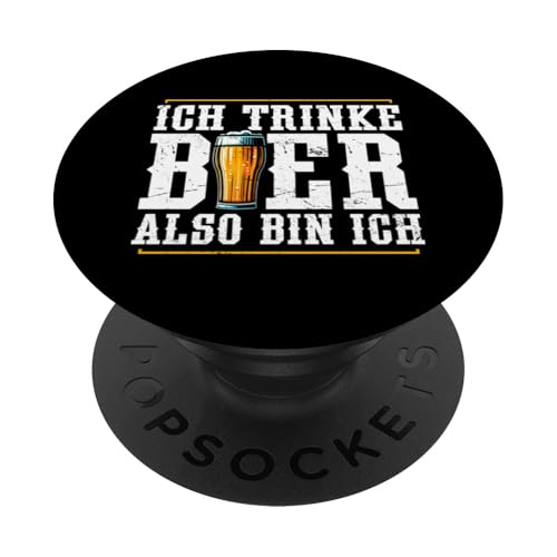 Ich Trinke Bier Also Bin Ich Bierliebhaber Biertrinker Bier PopSockets Klebender PopGrip Ich Trinke Bier Also Bin Ich Bierliebhaber Biertrinker Bier PopSockets Klebender PopGrip von Lustige Biersprüche Bierkenner Bierverkostung Bier