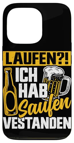 Laufen Ich Hab Saufen Verstanden Bierliebhaber Alkohol Hülle für iPhone 13 Pro von Lustige Biersprüche Bierkenner Bierverkostung Bier