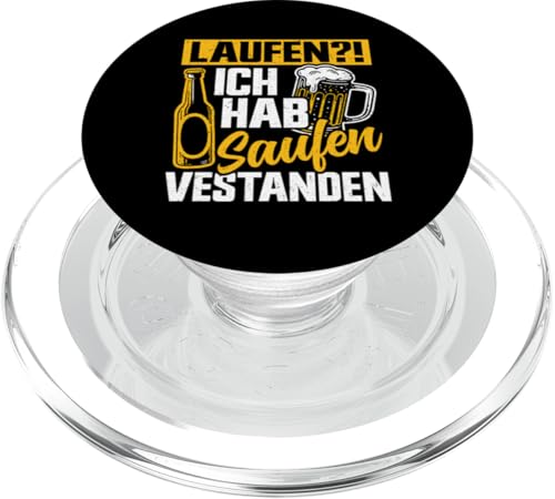 Laufen Ich Hab Saufen Verstanden Bierliebhaber Alkohol PopSockets PopGrip für MagSafe von Lustige Biersprüche Bierkenner Bierverkostung Bier