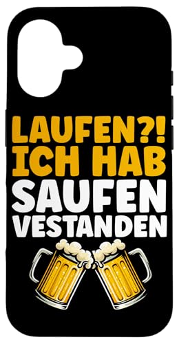 Laufen Ich Hab Saufen Verstanden Bierliebhaber Bier Sprüche Hülle für iPhone 16 von Lustige Biersprüche Bierkenner Bierverkostung Bier