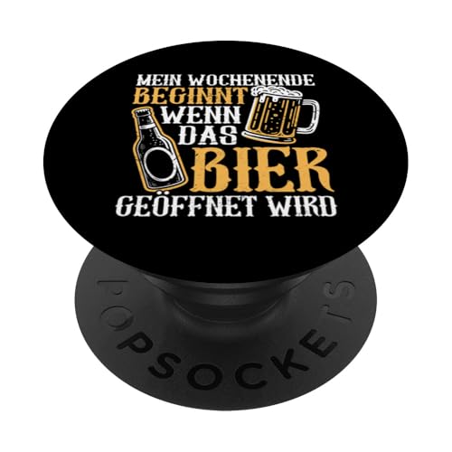Mein Wochenende Beginnt Wenn Das Bier Geöffnet Wird Bier PopSockets Klebender PopGrip Mein Wochenende Beginnt Wenn Das Bier Geöffnet Wird Bier PopSockets Klebender PopGrip von Lustige Biersprüche Bierkenner Bierverkostung Bier