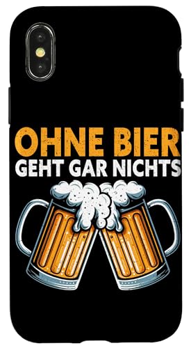 Ohne Bier Geht Gar Nichts Bierliebhaber Biertrinker Bier Hülle für iPhone X/XS von Lustige Biersprüche Bierkenner Bierverkostung Bier