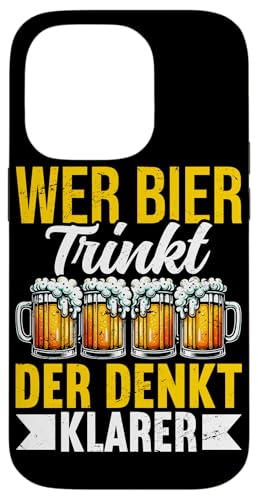 Wer Bier Trinkt Der Denkt Klarer Bierliebhaber Bier Saufen Hülle für iPhone 14 Pro Wer Bier Trinkt Der Denkt Klarer Bierliebhaber Bier Saufen Hülle für iPhone 14 Pro von Lustige Biersprüche Bierkenner Bierverkostung Bier
