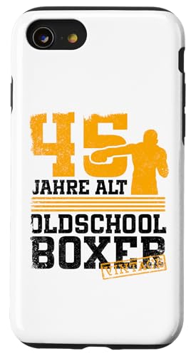 45. Geburtstag 45 Jahre Alt Boxer Boxen Geburtstag Hülle für iPhone SE (2020) / 7 / 8 von Lustige Boxer Boxen Geburtstagsdesigns
