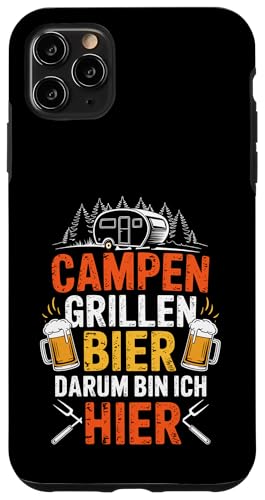 Campen Grillen Bier Darum Bin Ich Hier Lustiges Camping Hülle für iPhone 11 Pro Max Campen Grillen Bier Darum Bin Ich Hier Lustiges Camping Hülle für iPhone 11 Pro Max von Lustige Camping Geschenke Für Biertrinker Tee