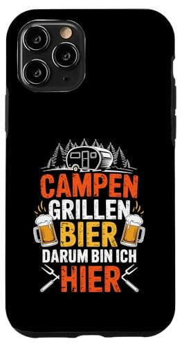 Campen Grillen Bier Darum Bin Ich Hier Lustiges Camping Hülle für iPhone 11 Pro Campen Grillen Bier Darum Bin Ich Hier Lustiges Camping Hülle für iPhone 11 Pro von Lustige Camping Geschenke Für Biertrinker Tee