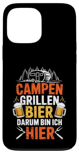 Campen Grillen Bier Darum Bin Ich Hier Lustiges Camping Hülle für iPhone 13 Pro Max Campen Grillen Bier Darum Bin Ich Hier Lustiges Camping Hülle für iPhone 13 Pro Max von Lustige Camping Geschenke Für Biertrinker Tee