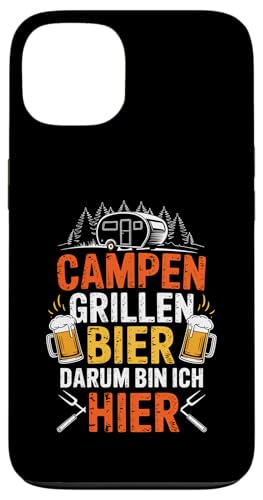 Campen Grillen Bier Darum Bin Ich Hier Lustiges Camping Hülle für iPhone 13 Campen Grillen Bier Darum Bin Ich Hier Lustiges Camping Hülle für iPhone 13 von Lustige Camping Geschenke Für Biertrinker Tee