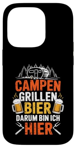 Campen Grillen Bier Darum Bin Ich Hier Lustiges Camping Hülle für iPhone 14 Pro Campen Grillen Bier Darum Bin Ich Hier Lustiges Camping Hülle für iPhone 14 Pro von Lustige Camping Geschenke Für Biertrinker Tee