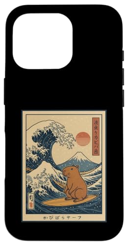 Capybara Calmly Surfing The Great Wave Hülle für iPhone 16 Pro Capybara Calmly Surfing The Great Wave Hülle für iPhone 16 Pro von Lustige Capybara Bekleidung Geschenke Capy
