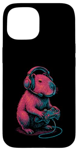 Capybara Gamer Gaming Hülle für iPhone 15 Capybara Gamer Gaming Hülle für iPhone 15 von Lustige Capybara Bekleidung Geschenke Capy