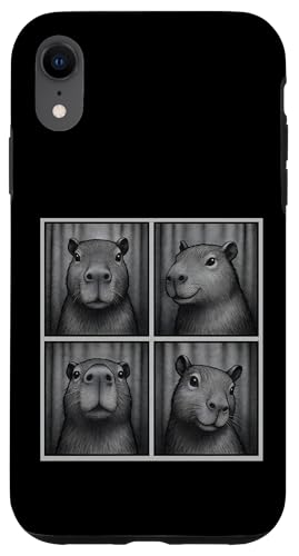 Capybara Photo Booth Strip Hülle für iPhone XR Capybara Photo Booth Strip Hülle für iPhone XR von Lustige Capybara Bekleidung Geschenke Capy