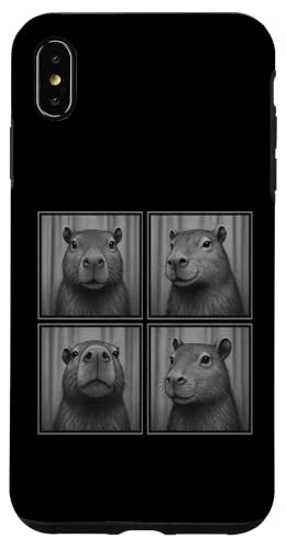 Capybara Photo Booth Strip Hülle für iPhone XS Max von Lustige Capybara Bekleidung Geschenke Capy