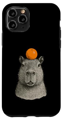 Capybara With Mandarin On The Head Hülle für iPhone 11 Pro Capybara With Mandarin On The Head Hülle für iPhone 11 Pro von Lustige Capybara Bekleidung Geschenke Capy
